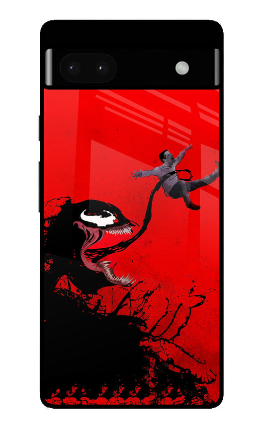 Venom Minimal Art Red Glass Case for Google PIXEL 6A