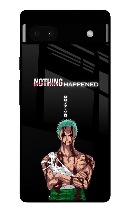 Zoro Nothing Happened Moment Glass Case for Google PIXEL 6A
