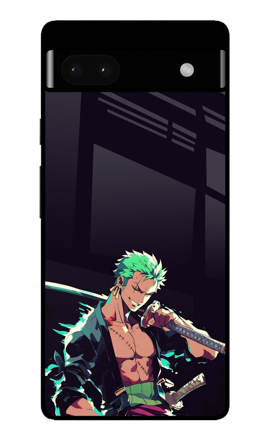 Zoro Smirk Sword Draw One Piece Glass Case for Google PIXEL 6A