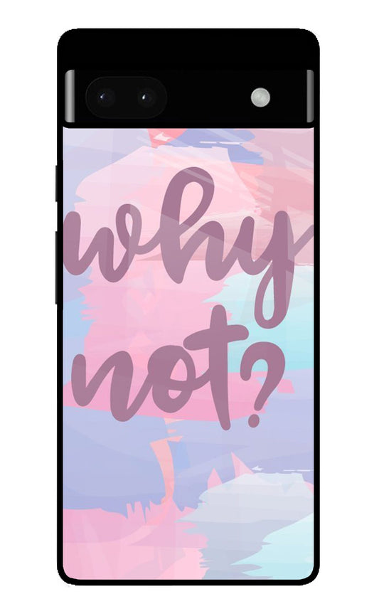 Why Not Pastel Motivation Glass Case for Google PIXEL 6A