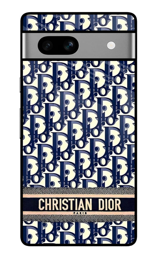 Dior Monogram Classic Navy Glass Case for Google Pixel 7A
