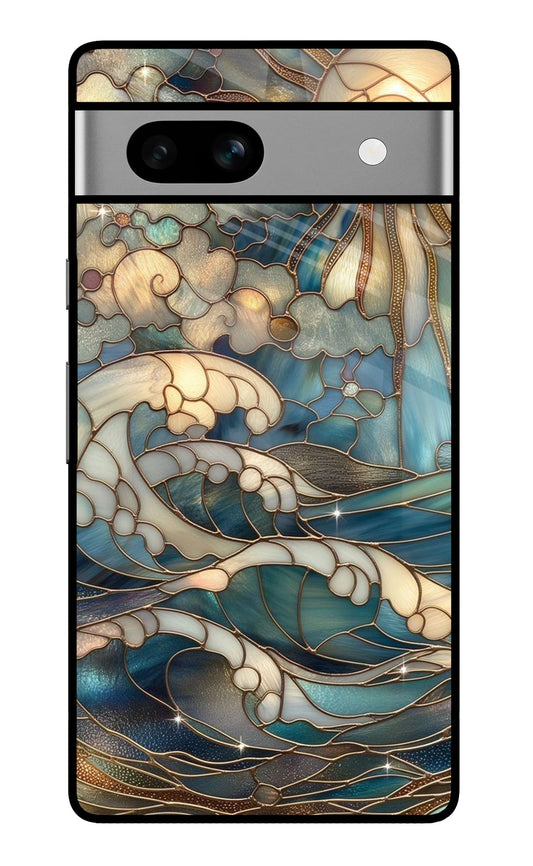 Stained Glass Sun And Sea Glass Case for Google Pixel 7A