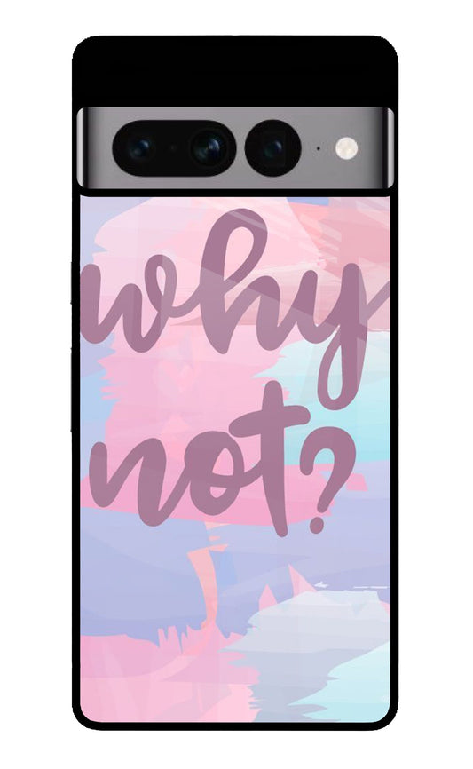 Why Not Pastel Motivation Glass Case for Google Pixel 7 Pro