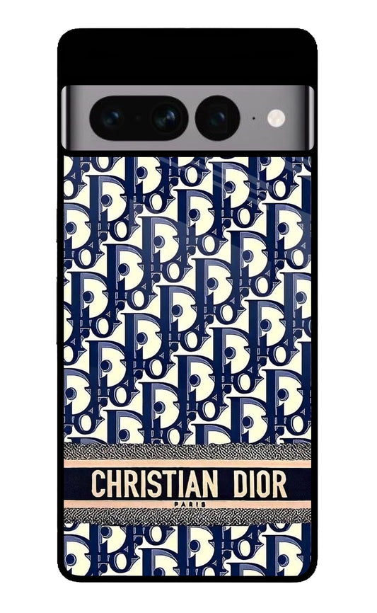 Dior Monogram Classic Navy Glass Case for Google Pixel 7 Pro
