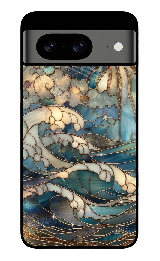 Stained Glass Sun And Sea Glass Case for Google Pixel 8