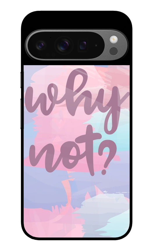 Why Not Pastel Motivation Glass Case for Google Pixel 9 Pro