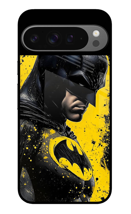 Batman Yellow Splash Art Glass Case for Google Pixel 9 Pro XL