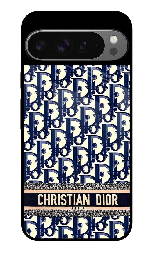 Dior Monogram Classic Navy Glass Case for Google Pixel 9 Pro XL