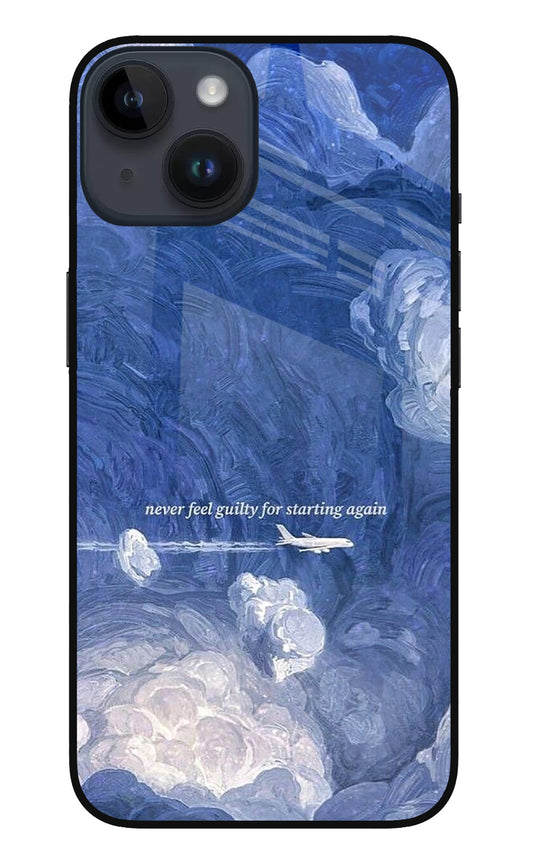 iPhone 14 85 Blue Clouds Plane Restart Quote - Case Amaze