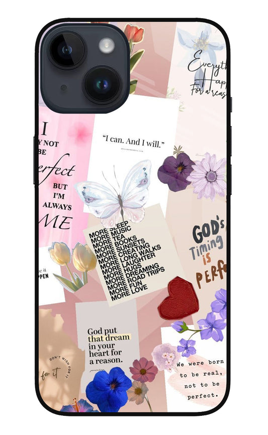 iPhone 14 87 Floral Motivational Quote Collage - Case Amaze