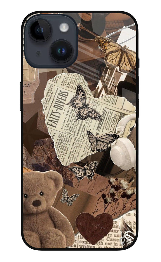 iPhone 14 90 Brown Aesthetic Vintage Collage - Case Amaze