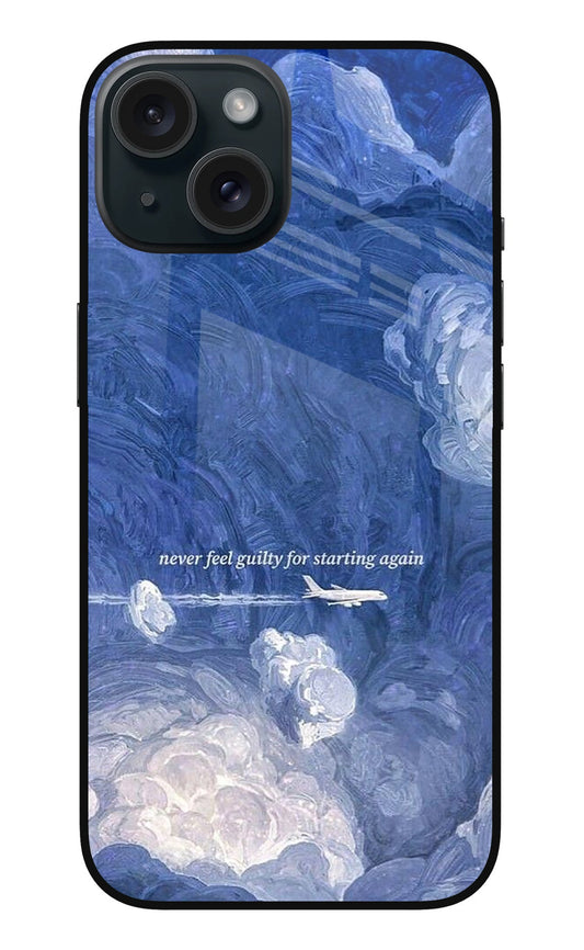 iPhone 15 85 Blue Clouds Plane Restart Quote - Case Amaze