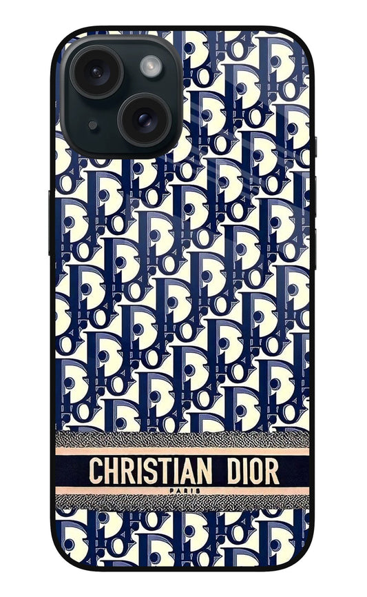 iPhone 15 88 Dior Monogram Classic Navy Pattern - Case Amaze