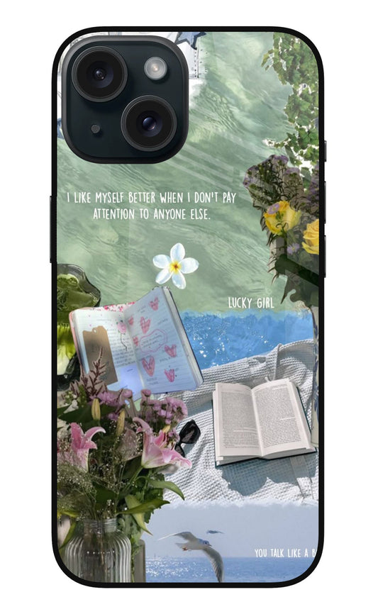 iPhone 15 96 Lucky Girl Bookish Collage - Case Amaze