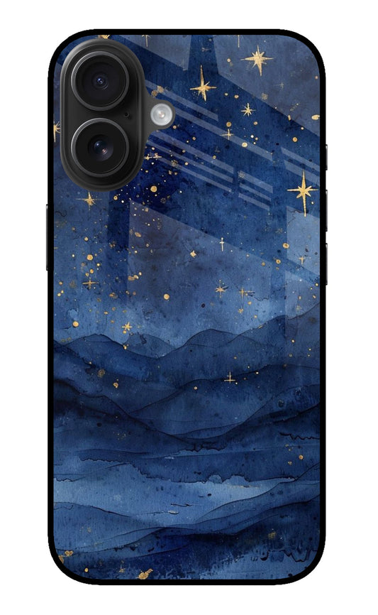 iPhone 16 95 Midnight Gold Starry Mountains - Case Amaze