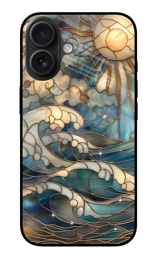 iPhone 16 Plus 93 Stained Glass Sun and Sea - Case Amaze